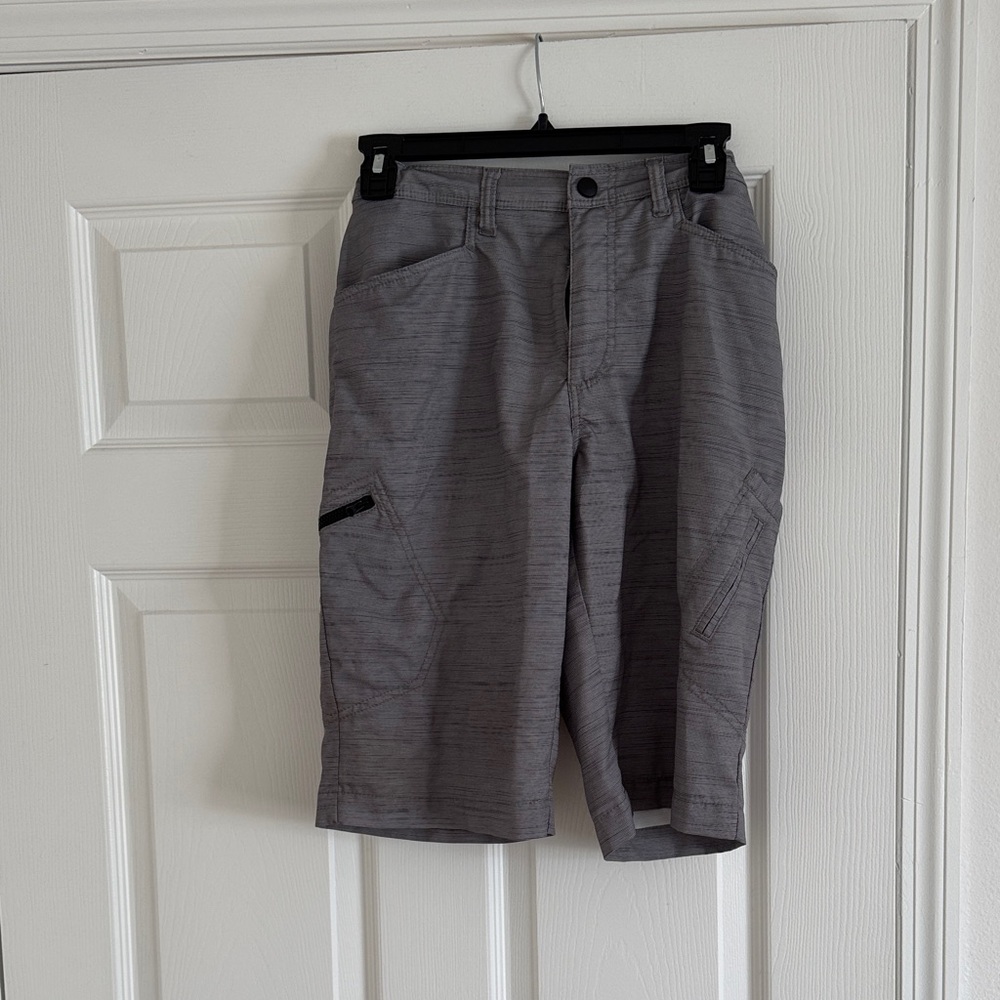 Boy's Grey Lightweight Cargo Shorts with Utility Pockets
